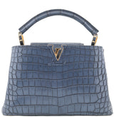 Blue Capucines Crocodile BB