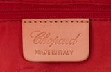 Chopard Blue Denim Distressed Logo Shoulder Bag