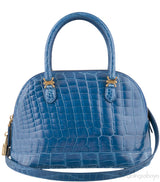 Treasure Chest Blue Crocodile Bag