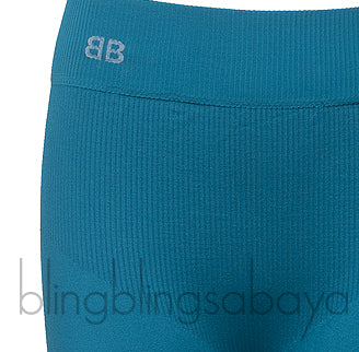 Blue Green Stretch Leggings