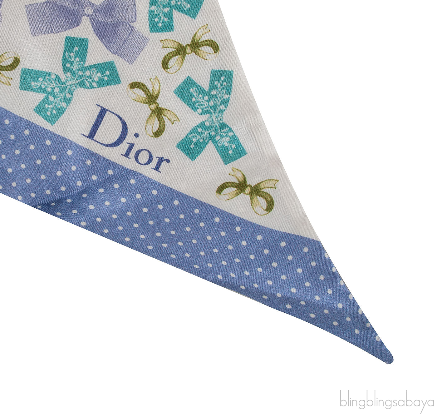 Bow & Polka dot Lilac Scarf