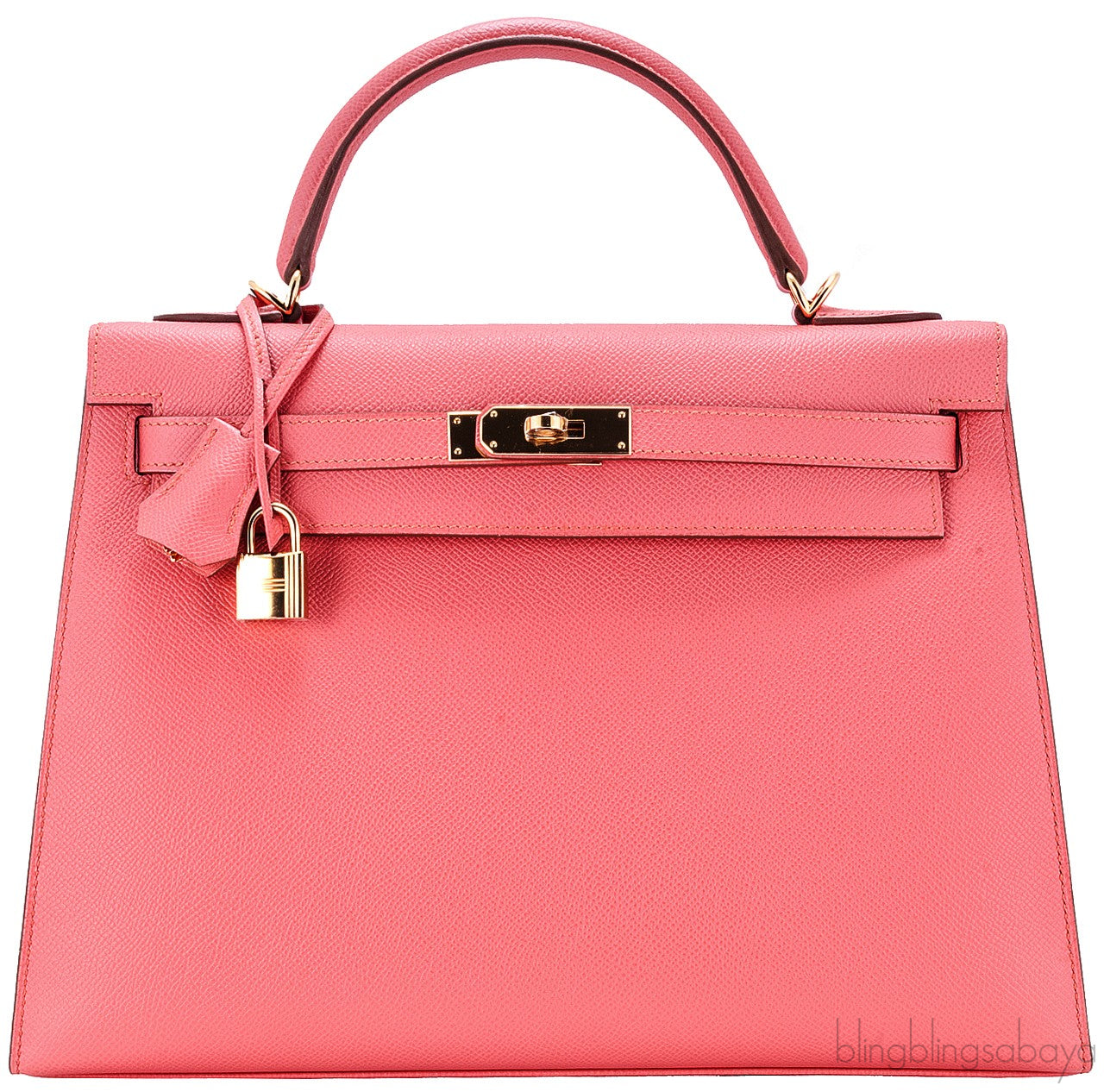 Kelly 32 Flamingo Epsom Sellier GHW