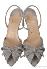 Suede Mesh Embellished Araborda 70 Slingback Sandals