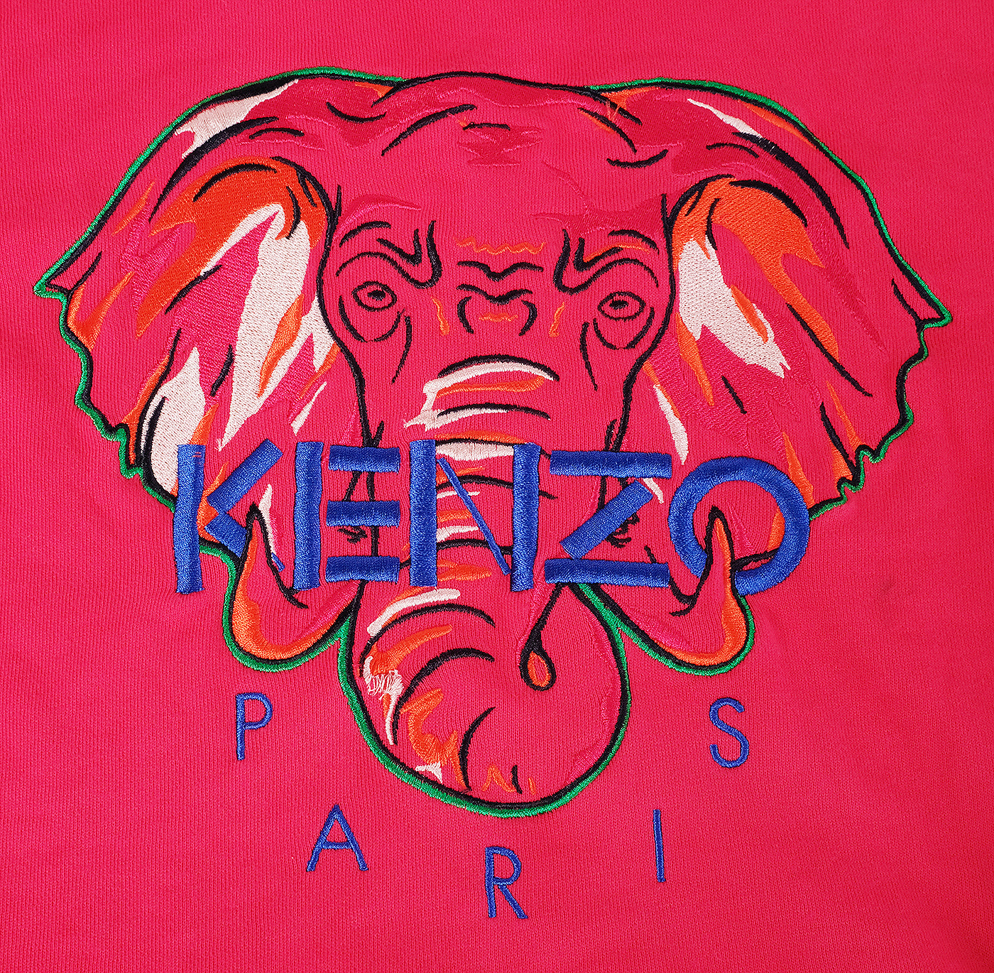 Kenzo Kids Fuchsia Pink Elephant Hooded Sweatshirt
