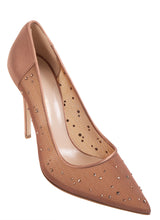 Andrea Wazen Lore Glitz Mesh Satin 105 Pumps 40
