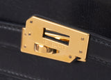 Hermes Black Vintage Kelly Moove Belt Bag