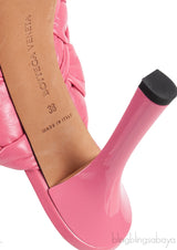 Bottega Veneta The Board Platform Pink Mule