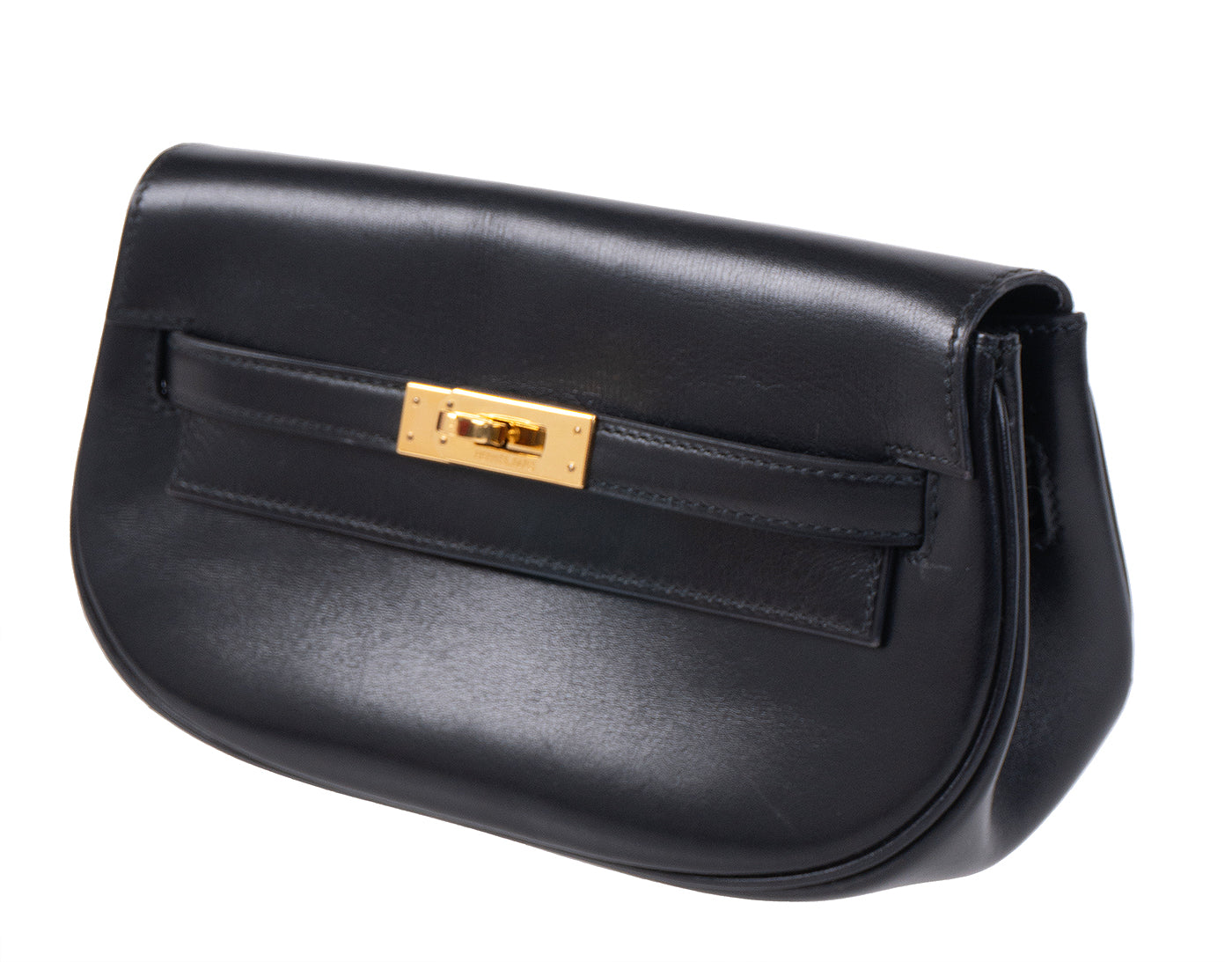 Hermes Black Vintage Kelly Moove Belt Bag
