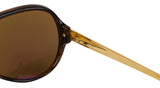 Linda Farrow Gold Aviator Sunglasses