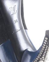 Pointed-toe Boots Crystal Heels