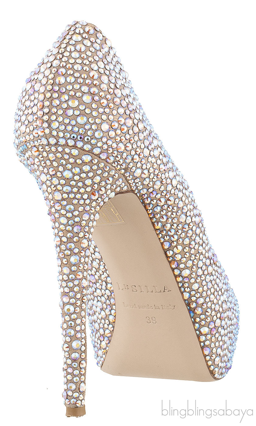 Crystal Embellished Pump
