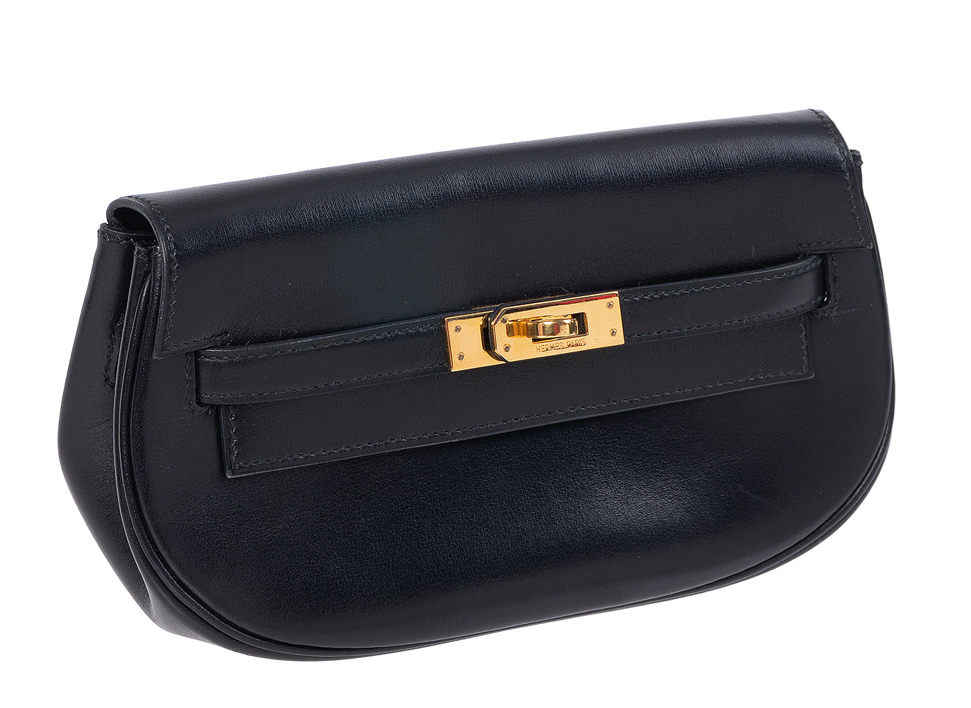 Hermes Black Vintage Kelly Moove Belt Bag