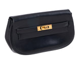 Hermes Black Vintage Kelly Moove Belt Bag