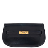 Hermes Black Vintage Kelly Moove Belt Bag