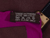 Hermes "Très Kelly" Silk Scarf With Scarf Rings