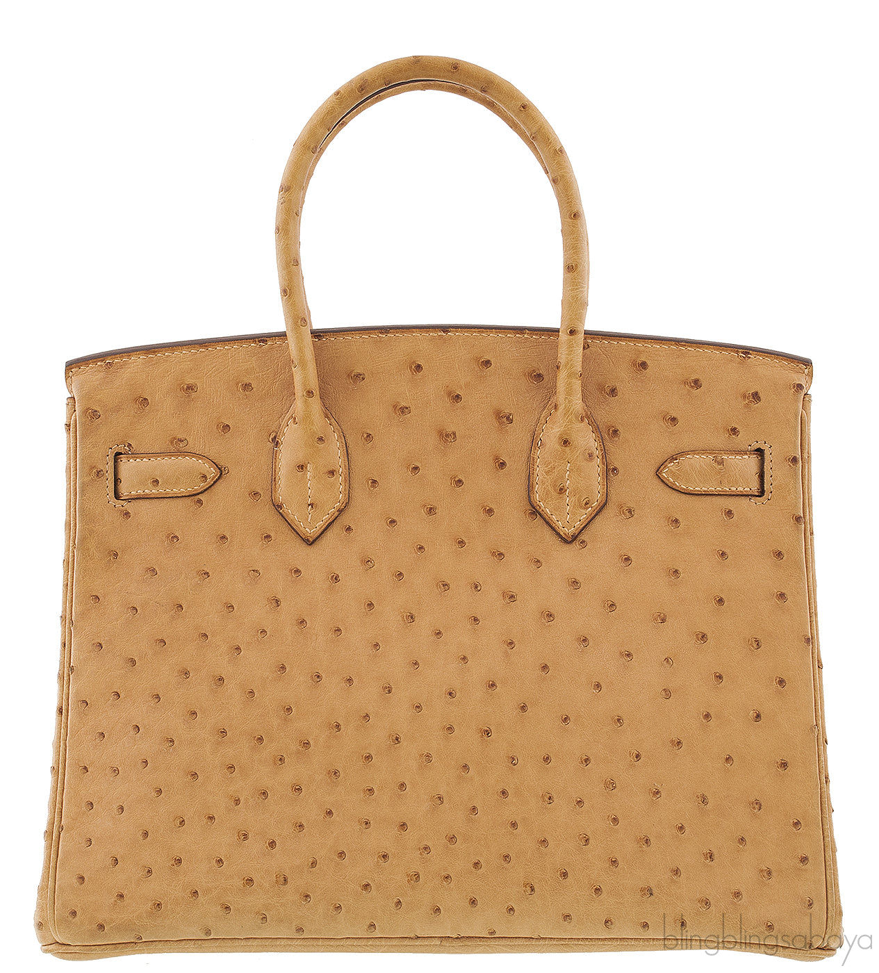Birkin 30 Natural Gold Ostrich PHW