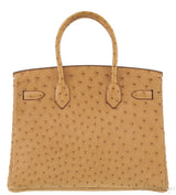Birkin 30 Natural Gold Ostrich PHW