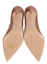 Andrea Wazen Lore Glitz Mesh Satin 105 Pumps 40
