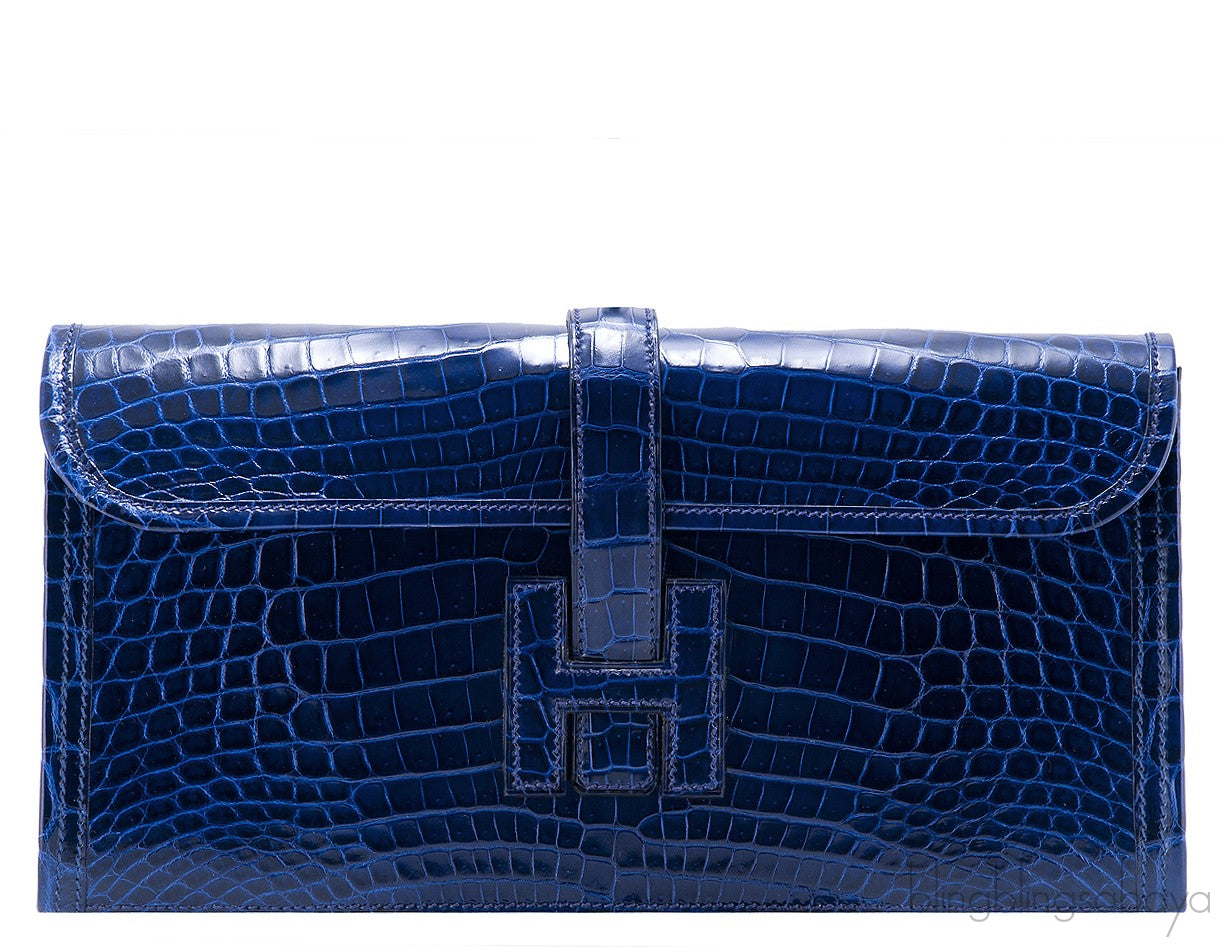 Jige Clutch Blue Niloticus