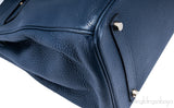 Birkin 35 Navy Blue Taurillon Clem.