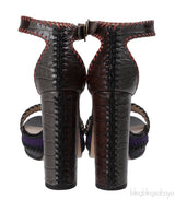 Jimmy Choo Multicolor Holly Intricate 120 Plaform Sandals