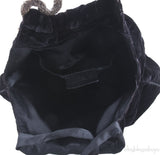 Black Velvet Handle Bag*