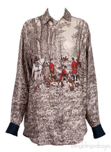 Wood & Animal Printed Long Sleeve Shirt
