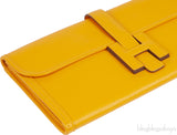 Jige Elan Clutch Epsom Jaune d\'Or