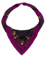 Hermes "Très Kelly" Silk Scarf With Scarf Rings