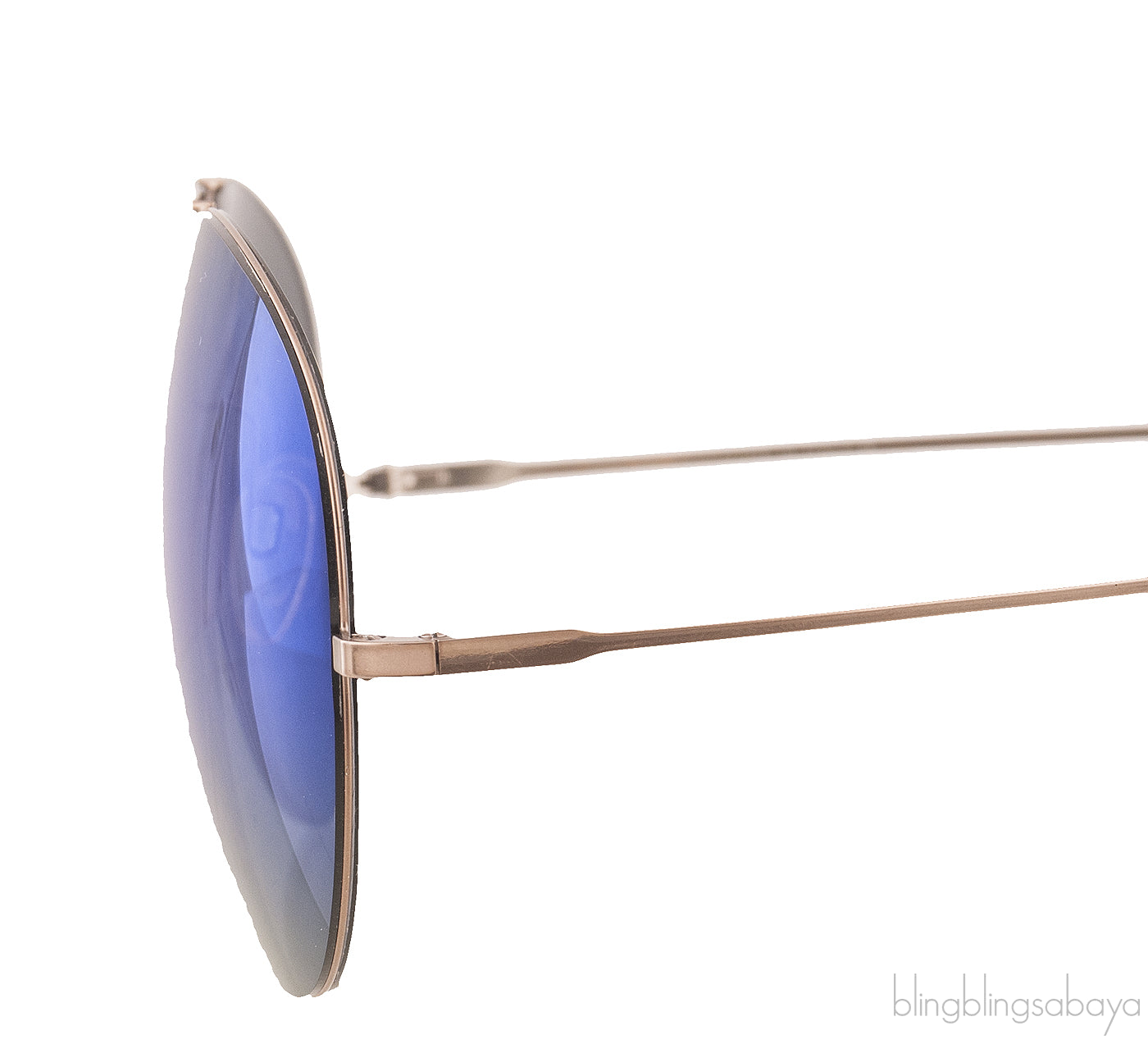 Blue Mirrored Sunglasses