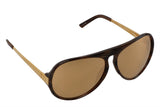 Linda Farrow Gold Aviator Sunglasses