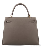 Kelly 25 Etain Epsom Sellier GHW