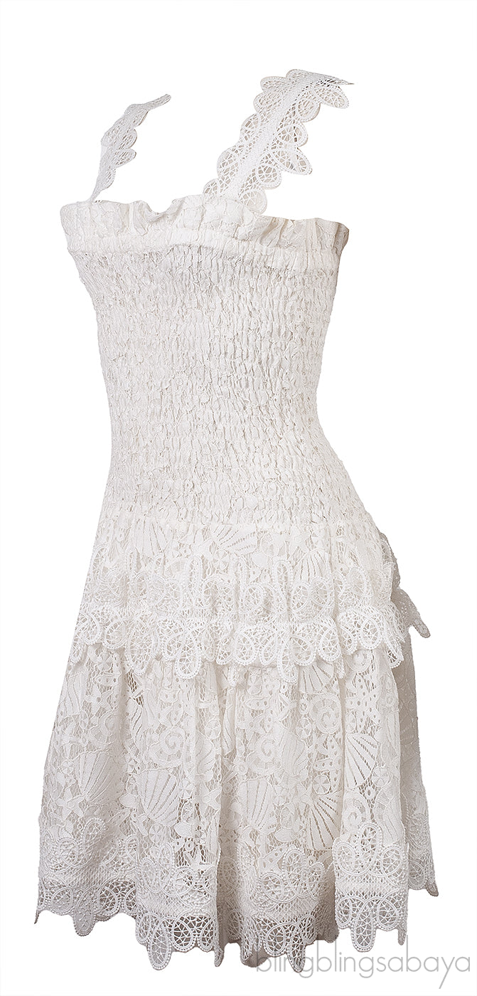 Waimari Joy Ivory White Mini Dress M
