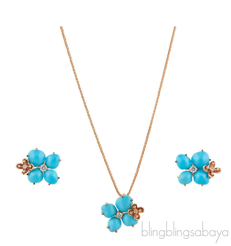 Hortensia Eden Necklace & Earrings Set