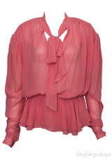 Coral Pink Peplum