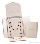 Alhambra Long Necklace Black Onyx