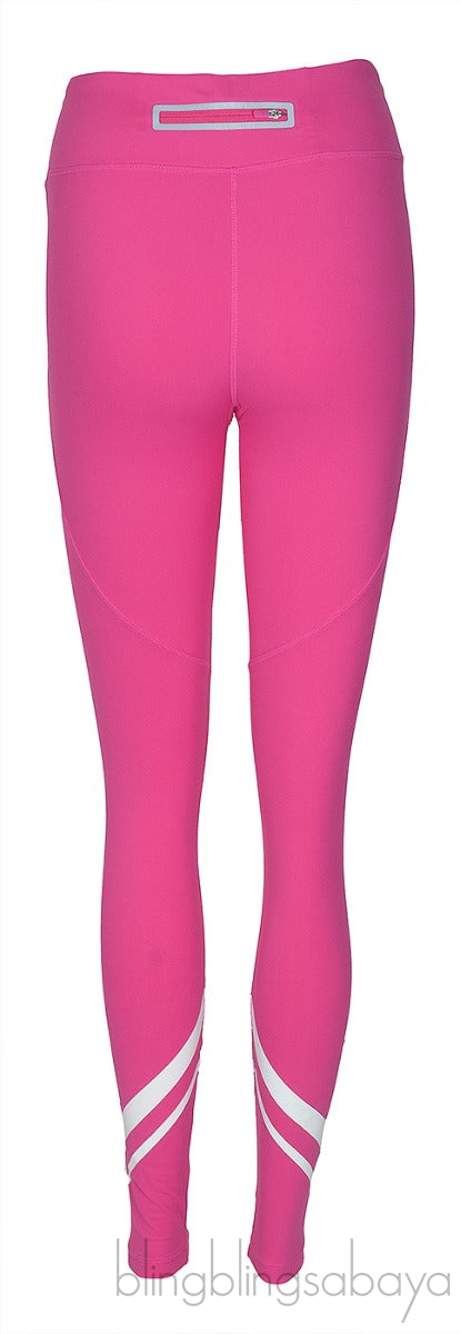 Printed Stretch-Jersey Leggings Pink