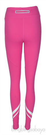 Printed Stretch-Jersey Leggings Pink
