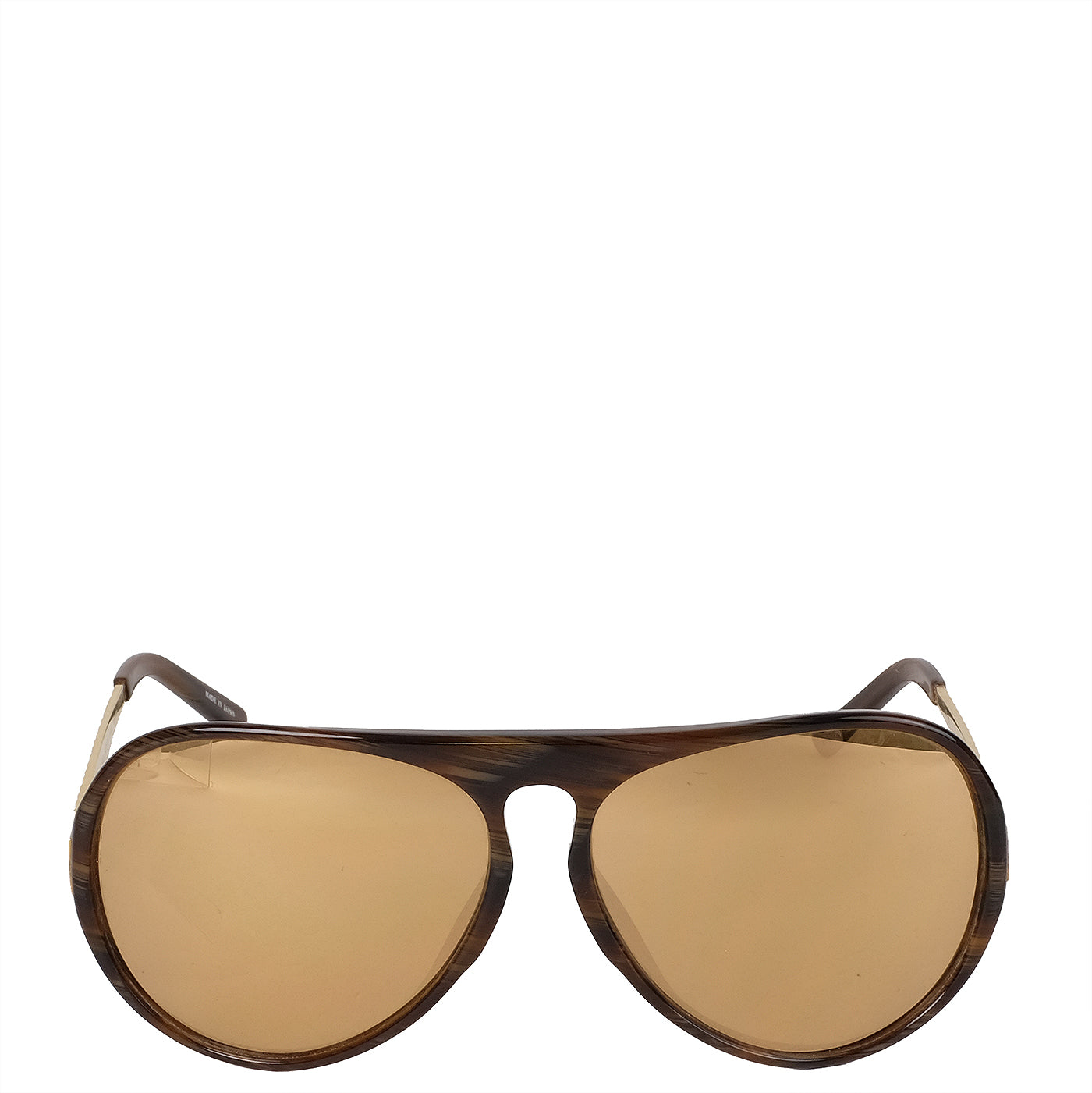 Linda Farrow Gold Aviator Sunglasses