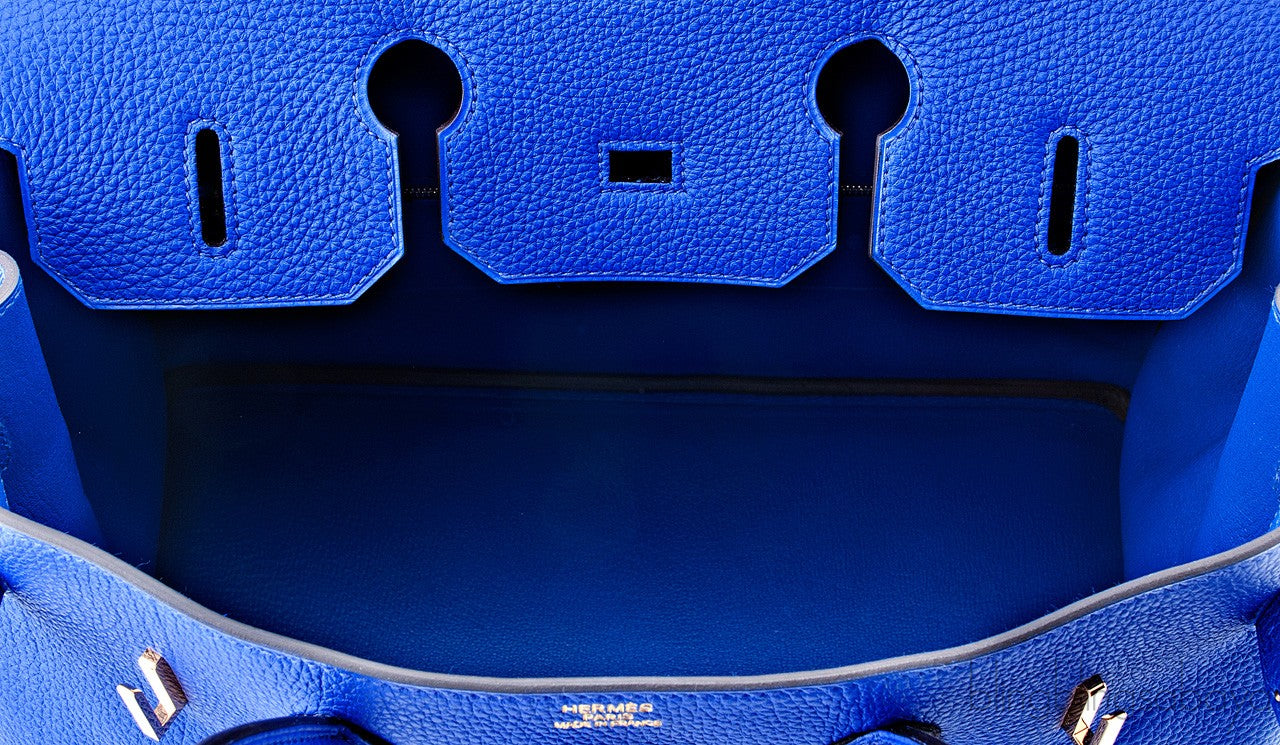 Birkin 35 Blue Electric Togo