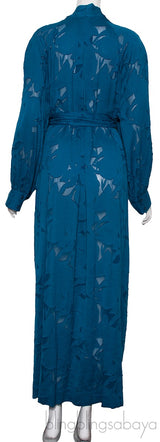 Blue Floral Lace Dress