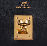 Hermes Black Vintage Kelly Moove Belt Bag
