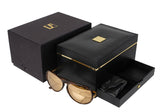 Linda Farrow Gold Aviator Sunglasses