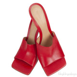 Red Stretch Leather Sandals