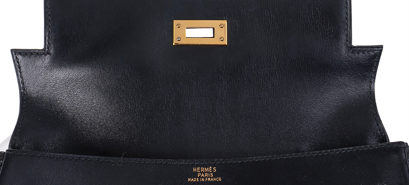 Hermes Black Vintage Kelly Moove Belt Bag