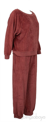 Choco Brown Raglan Sweatshirt & Track Pants