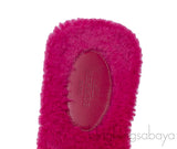Hermes Fuchsia Oran Teddy Bear Sandals