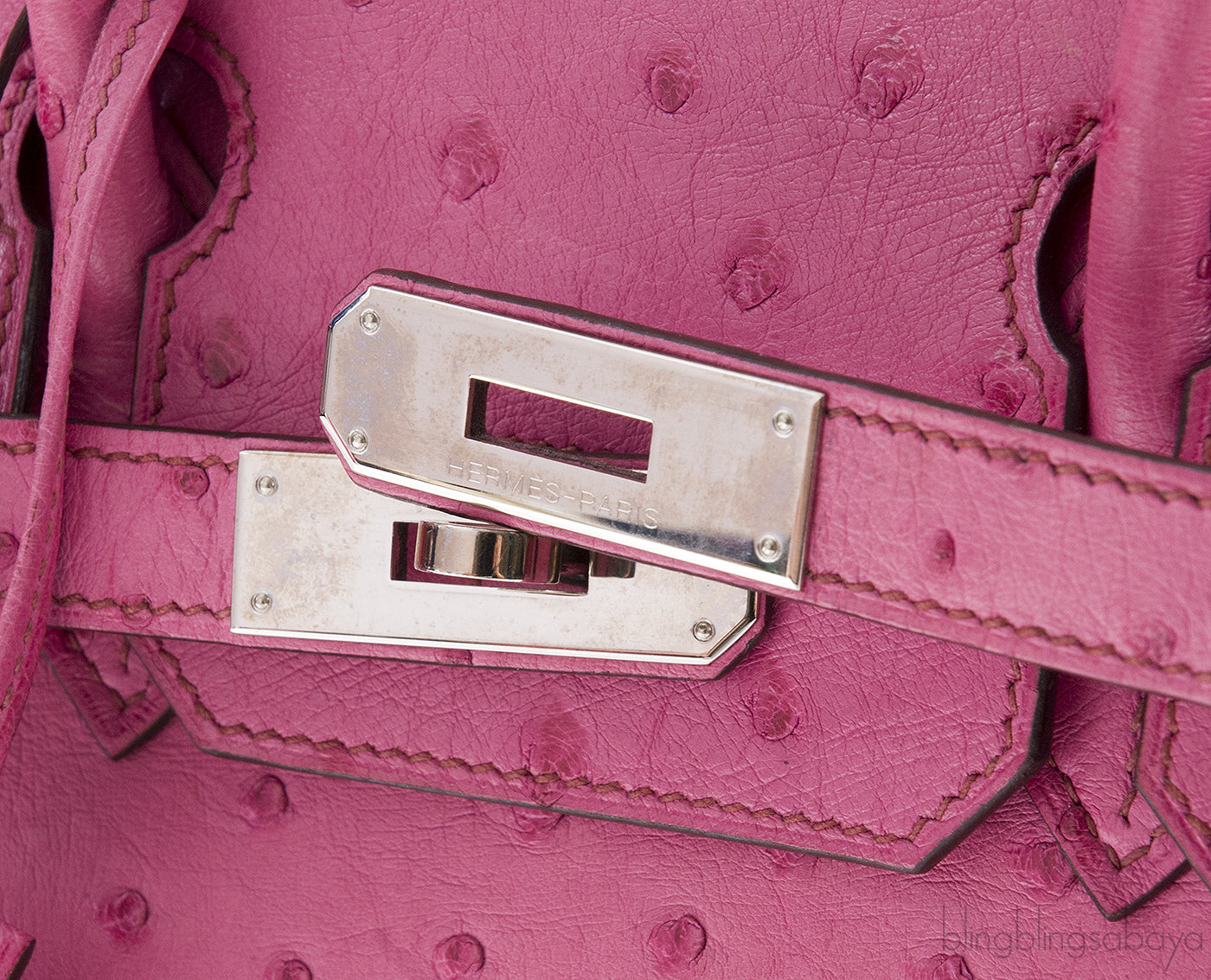 Birkin 30 Fuchsia Pink Ostrich PHW