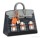Birkin 20 Sellier Faubourg Rainy Days Gris Misty GHW