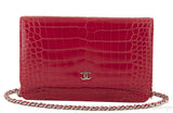 Wallet On Chain Croc Flap Bag